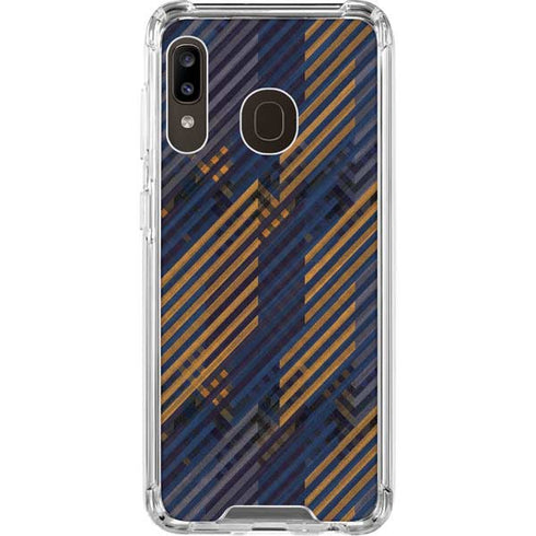 Retro Fall Pattern Galaxy A30 Clear Case