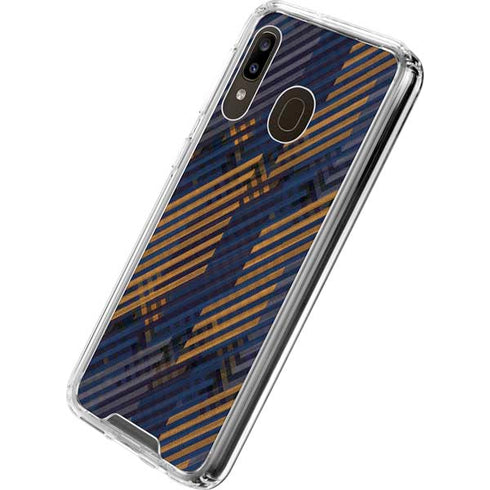 Retro Fall Pattern Galaxy A30 Clear Case