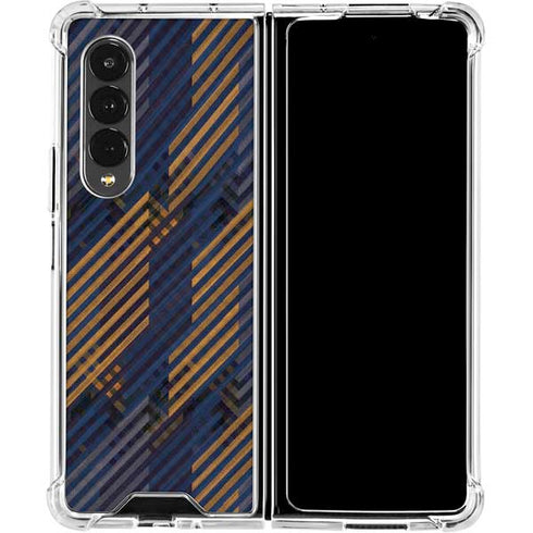 Retro Fall Pattern Galaxy Z Fold4 5G Clear Case