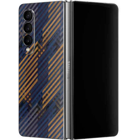 Retro Fall Pattern Galaxy Z Fold4 5G Skin