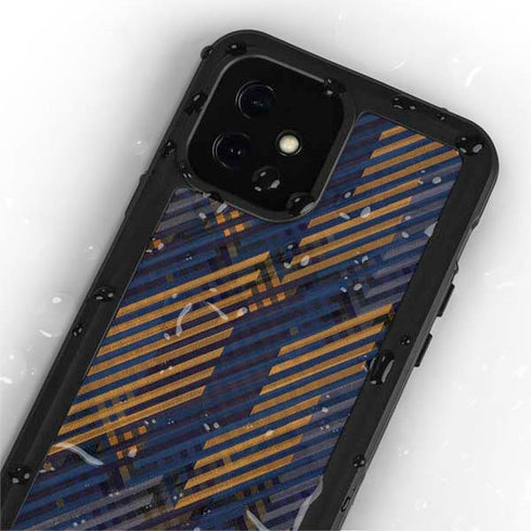 Retro Fall Pattern iPhone 12 Mini Waterproof Case