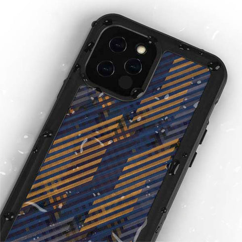 Retro Fall Pattern iPhone 12 Pro Waterproof Case