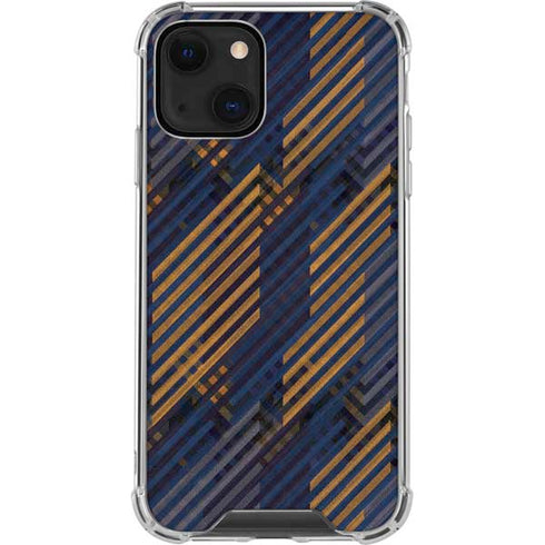 Retro Fall Pattern iPhone 14 Plus Clear Case