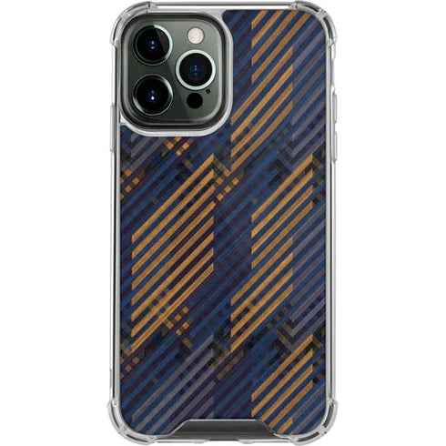 Retro Fall Pattern iPhone 14 Pro Max Clear Case