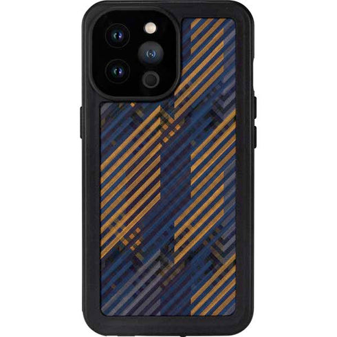 Retro Fall Pattern iPhone 14 Pro Max Waterproof Case