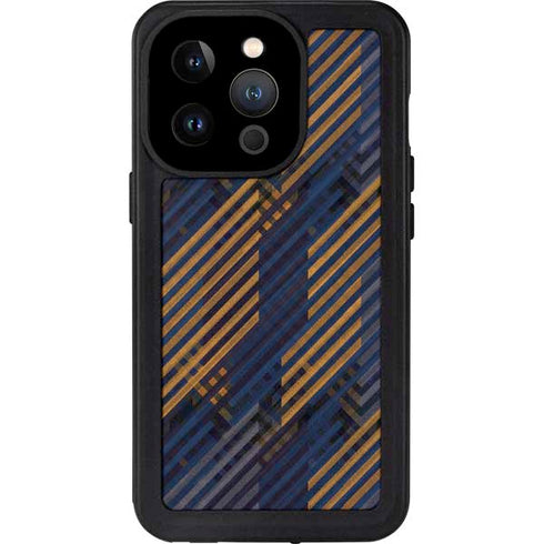 Retro Fall Pattern iPhone 14 Pro Waterproof Case