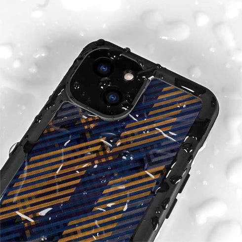 Retro Fall Pattern iPhone 15 Waterproof Case
