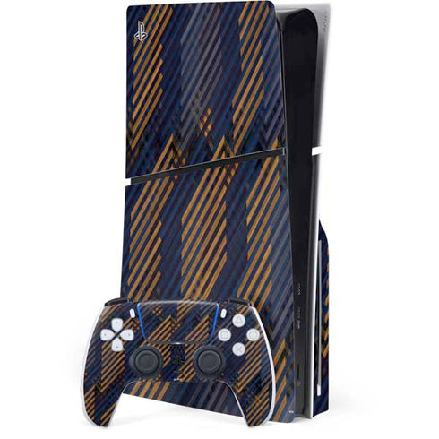 Retro Fall Pattern PS5 Slim Disk Bundle Skin