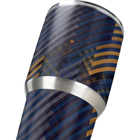 Retro Fall Pattern Yeti 30oz Rambler Tumbler Skin