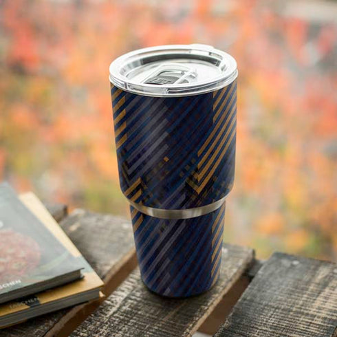 Retro Fall Pattern Yeti 30oz Rambler Tumbler Skin