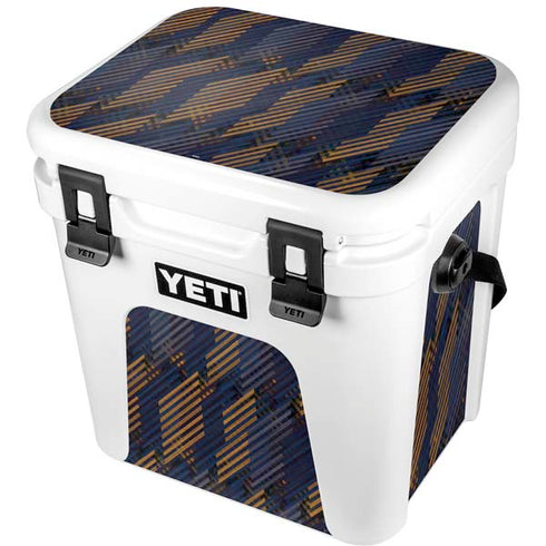 Retro Fall Pattern YETI Roadie 24 Hard Cooler Skin