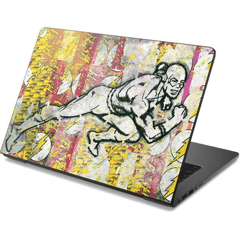 DC Comics The Flash Retro Abstract Running Pose Dell Chromebook Skin
