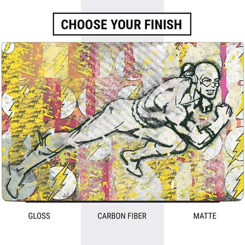 DC Comics The Flash Retro Abstract Running Pose Dell Vostro Skin