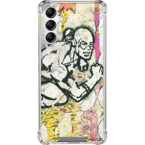 DC Comics The Flash Retro Abstract Running Pose Galaxy A14 5G Clear Case