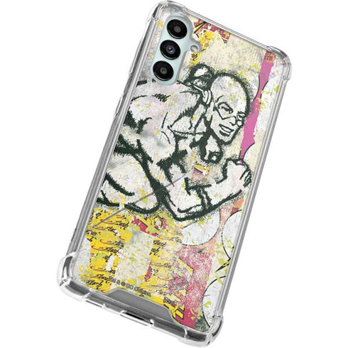 DC Comics The Flash Retro Abstract Running Pose Galaxy A14 5G Clear Case