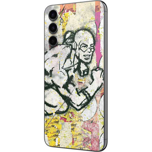 DC Comics The Flash Retro Abstract Running Pose Galaxy A14 5G Skin