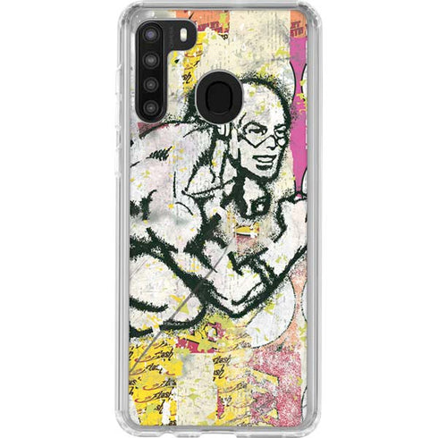 DC Comics The Flash Retro Abstract Running Pose Galaxy A21 Clear Case