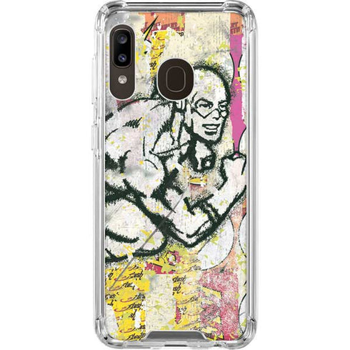 DC Comics The Flash Retro Abstract Running Pose Galaxy A30 Clear Case