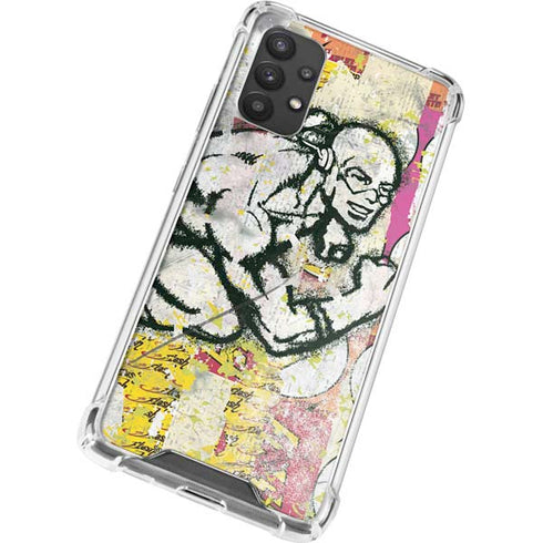 DC Comics The Flash Retro Abstract Running Pose Galaxy A32 5G Clear Case