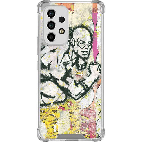 DC Comics The Flash Retro Abstract Running Pose Galaxy A53 5G Clear Case