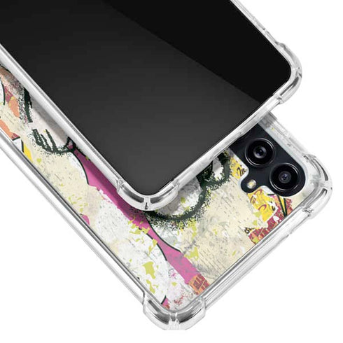 DC Comics The Flash Retro Abstract Running Pose Galaxy A54 5G Clear Case