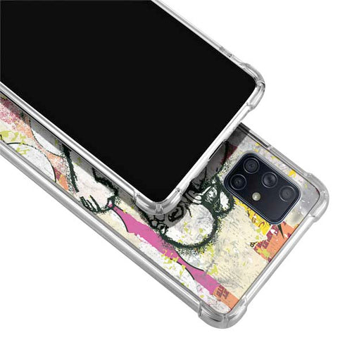DC Comics The Flash Retro Abstract Running Pose Galaxy A71 5G Clear Case
