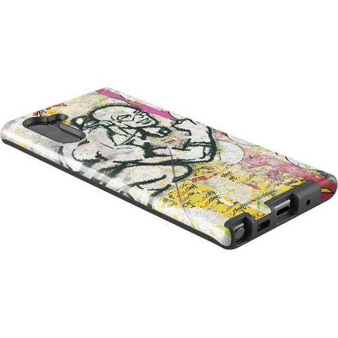 DC Comics The Flash Retro Abstract Running Pose Galaxy Note 10 Pro Case