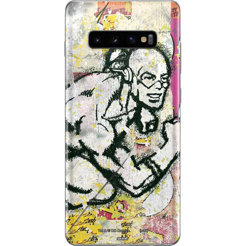 DC Comics The Flash Retro Abstract Running Pose Galaxy S10 Plus Skin