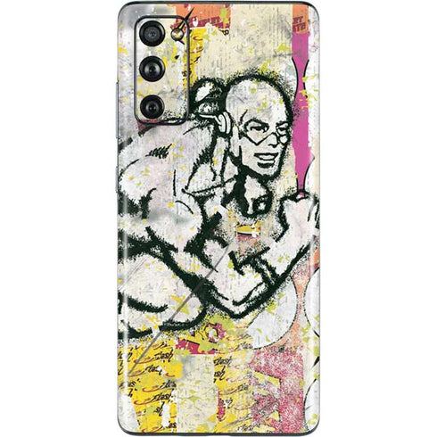 DC Comics The Flash Retro Abstract Running Pose Galaxy S20 Fan Edition Skin