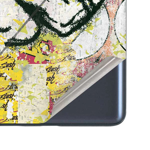 DC Comics The Flash Retro Abstract Running Pose Galaxy S20 Fan Edition Skin