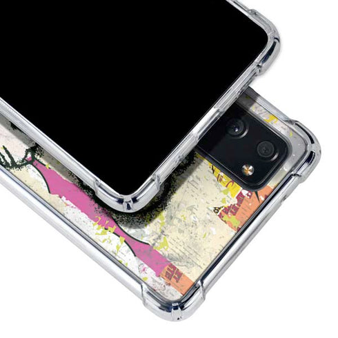 DC Comics The Flash Retro Abstract Running Pose Galaxy S20 FE Clear Case