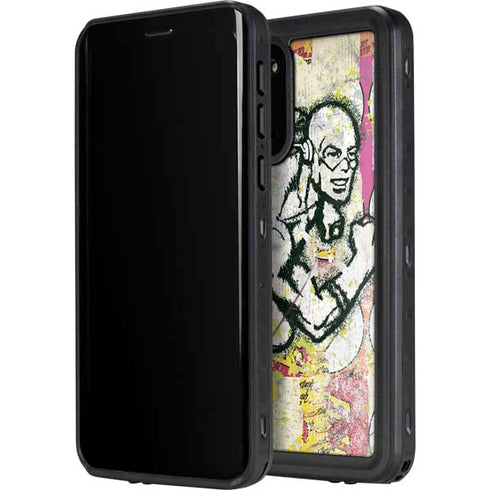 DC Comics The Flash Retro Abstract Running Pose Galaxy S20 Plus Waterproof Case