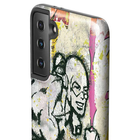 DC Comics The Flash Retro Abstract Running Pose Galaxy S21 FE Pro Case