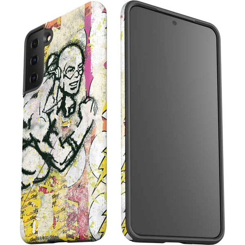 DC Comics The Flash Retro Abstract Running Pose Galaxy S21 FE Pro Case