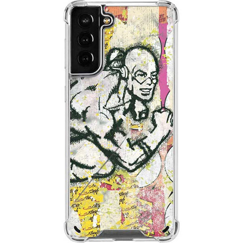DC Comics The Flash Retro Abstract Running Pose Galaxy S21 Plus 5G Clear Case