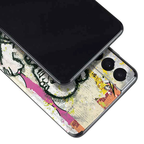 DC Comics The Flash Retro Abstract Running Pose Galaxy S21 Plus 5G Skin