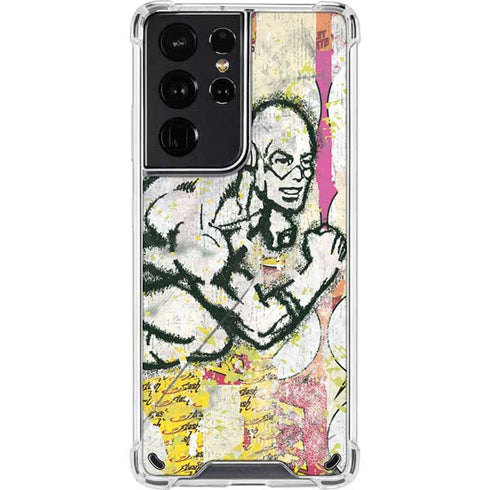 DC Comics The Flash Retro Abstract Running Pose Galaxy S21 Ultra 5G Clear Case