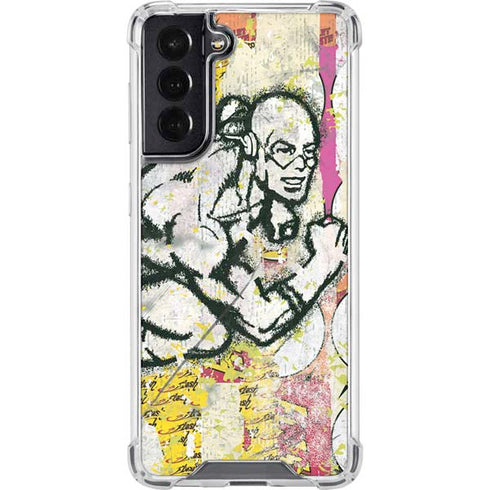 DC Comics The Flash Retro Abstract Running Pose Galaxy S22 Clear Case
