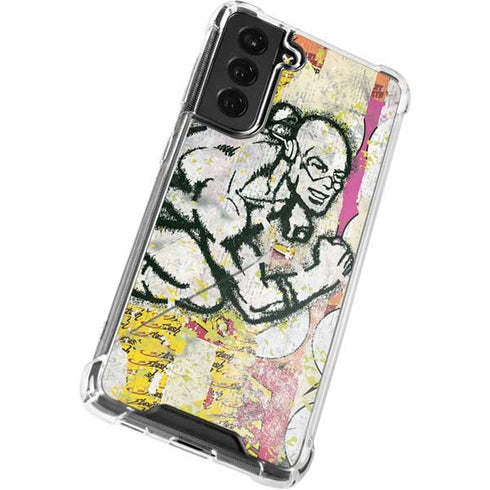 DC Comics The Flash Retro Abstract Running Pose Galaxy S22 Clear Case
