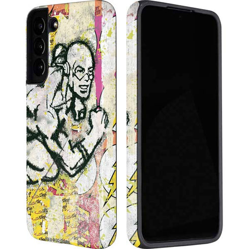 DC Comics The Flash Retro Abstract Running Pose Galaxy S22 Plus Pro Case