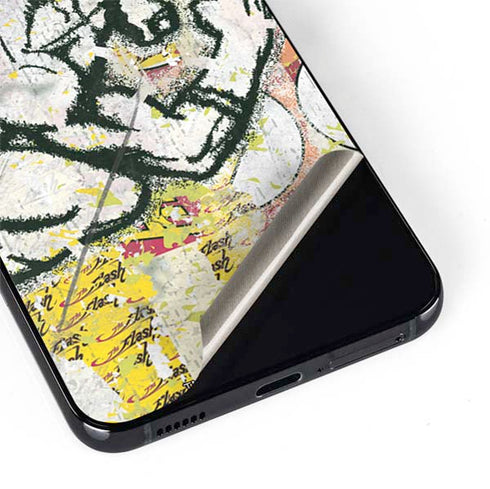 DC Comics The Flash Retro Abstract Running Pose Galaxy S22 Plus Skin