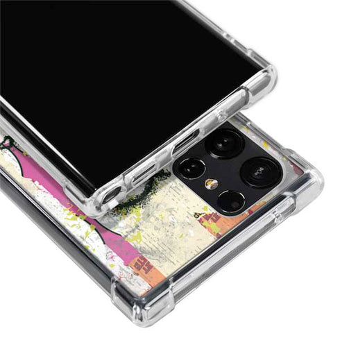 DC Comics The Flash Retro Abstract Running Pose Galaxy S22 Ultra Clear Case