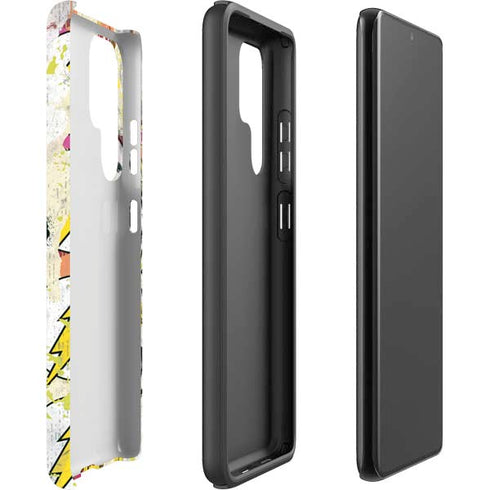 DC Comics The Flash Retro Abstract Running Pose Galaxy S22 Ultra Pro Case