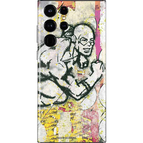 DC Comics The Flash Retro Abstract Running Pose Galaxy S22 Ultra Skin