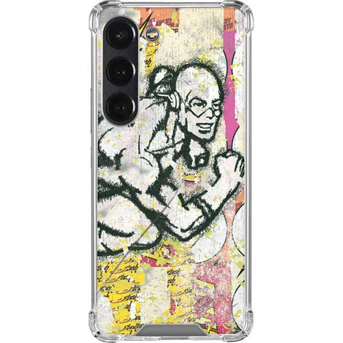 DC Comics The Flash Retro Abstract Running Pose Galaxy S23 Clear Case