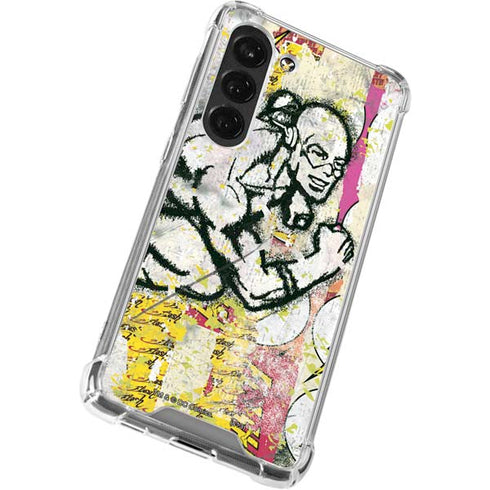 DC Comics The Flash Retro Abstract Running Pose Galaxy S23 Clear Case