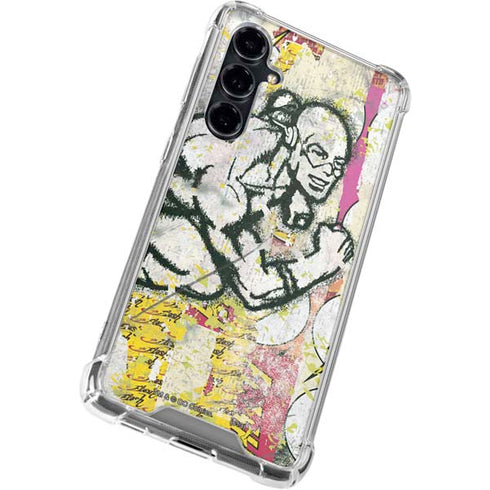 DC Comics The Flash Retro Abstract Running Pose Galaxy S23 FE Clear Case