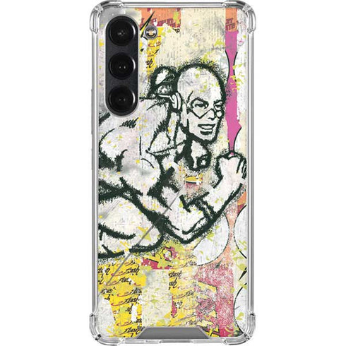 DC Comics The Flash Retro Abstract Running Pose Galaxy S23 Plus Clear Case