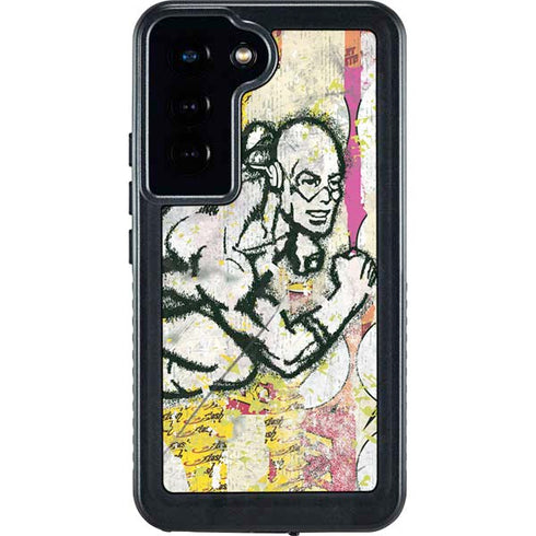 DC Comics The Flash Retro Abstract Running Pose Galaxy S23 Waterproof Case