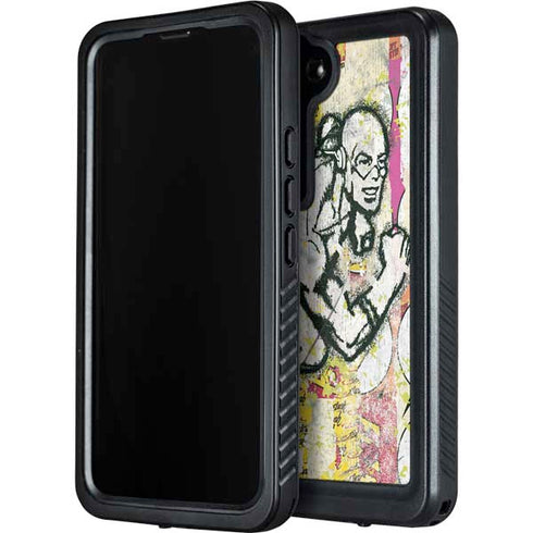 DC Comics The Flash Retro Abstract Running Pose Galaxy S23 Waterproof Case